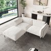 WJSHome Modular Velvet Sectional Sofa with Chaise,74" Modern L-Shaped Couch for Living Room, 8" High Metal Legs - 2 of 4