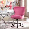 Studio 55D Erin Pink Fabric Adjustable Office Chair with Wheels - 2 of 4