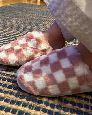 Slippers Pink Checkered