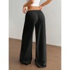 Women's Loose Fit Wide Leg Pants Drawstring Waist Casual Comfortable Trousers - 4 of 4