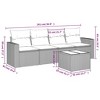 vidaXL 5 Piece Patio Sofa Set with Cushions - Gray With Table - 3 of 4