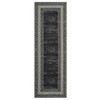 TackView Washable Runner Rug, Modern Bordered Rug Non Slip Bedroom Runner Carpet for Laundry Room Kitchen - 4 of 4