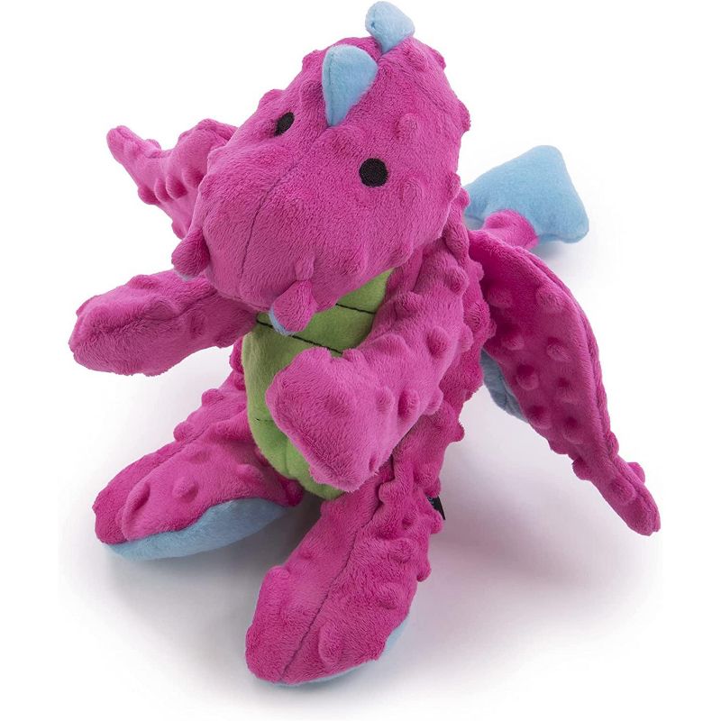 goDog Dragons Squeaker Plush Pet Toy for Dogs & Puppies, Soft & Durable, Tough & Chew Resistant, Reinforced Seams, 4 of 9