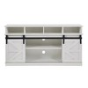Wooakway 58"L 30"H 16"D Modern & Farmhouse Double Tier TV Stand Storage Cabinet with Sliding Barn door for TVs Up to 65" Living Rooms Apartment - 4 of 4