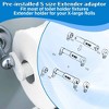 LunaLulinlk Toilet Paper Holder with Extender Adaptor, Fit Double Rolls and Triple Rolls, Multipurpose Toilet Paper Holder , Black - 3 of 4