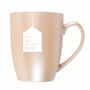 Elanze Designs You Are So Very Loved. 10 ounce New Bone China Coffee Tea Cup Mug, Precious Pearl - 1 of 4
