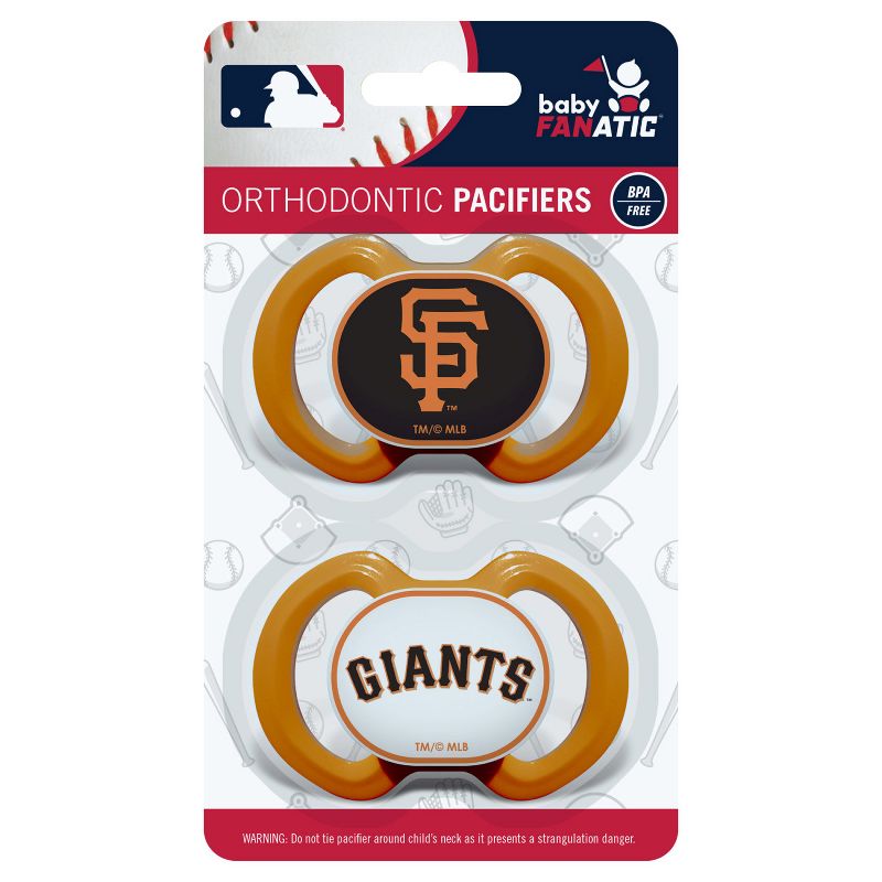 BabyFanatic Officially Licensed Pacifier 2-Pack - MLB San Francisco Giants, 3 of 8