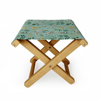 Holli Zollinger ZARAH WILDFLOWER Folding Stool - Deny Designs