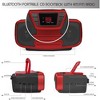 Bluetooth Portable CD Boombox with AM/FM Radio, Red - 2 of 4