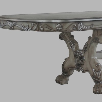 Dresden Vintage Bone White Extendable Dining Table