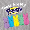 Easter These Are My Peeps Kids T Shirt for Toddlers, Athletic Heather - 3 of 4