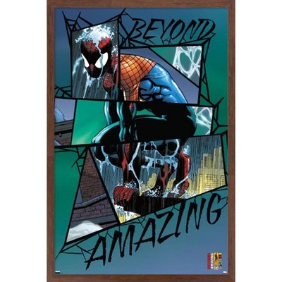 Trends International Marvel Comics Spider-Man: Beyond Amazing - Rain Mash-up Framed Wall Poster Prints