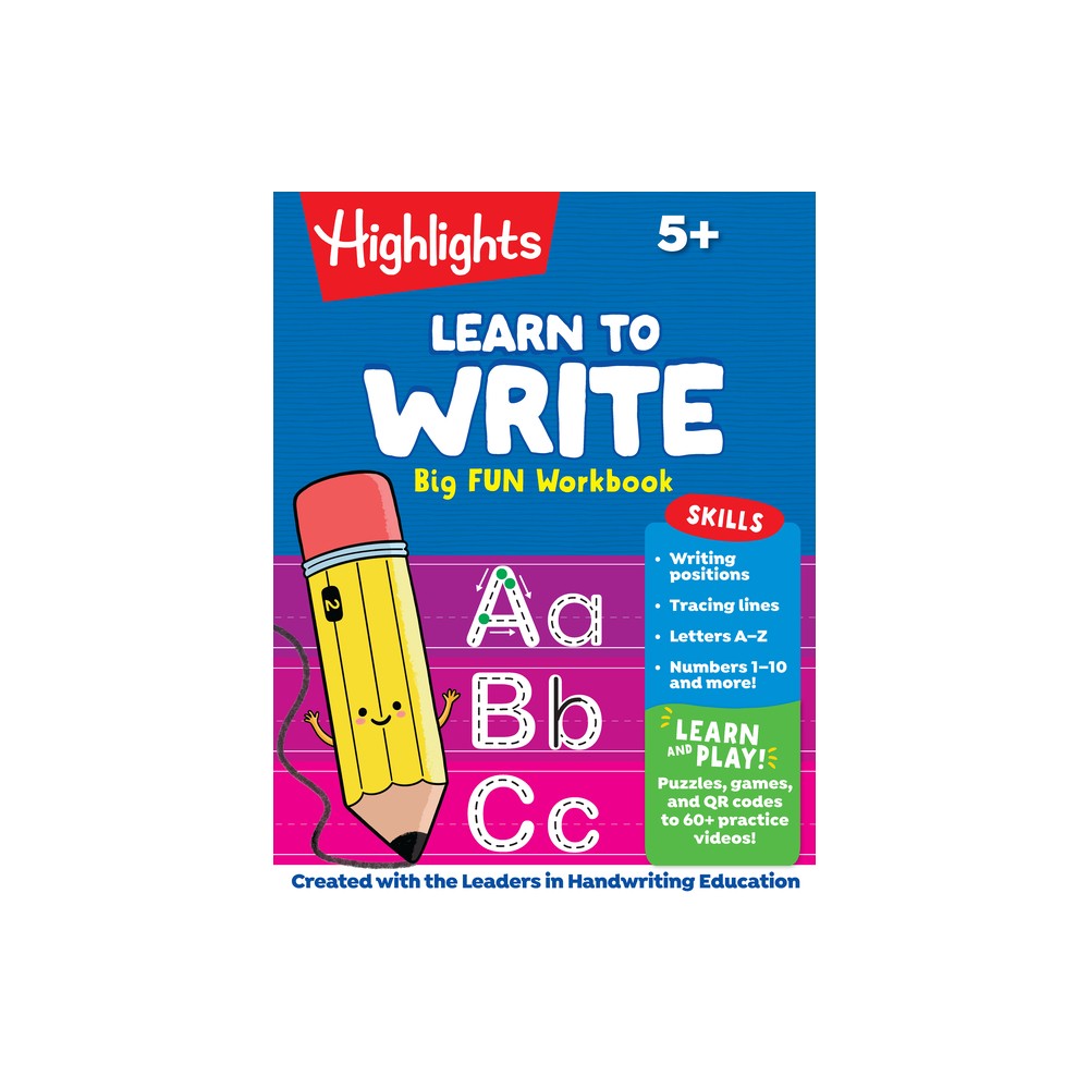 Learn to Write Big Fun Workbook - (Paperback)