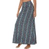 Women's Stylish Spandex Flare Maxi Skirt - Comfy Fold-Over Design Long Skirt for Effortless Style #17 - 2 of 4