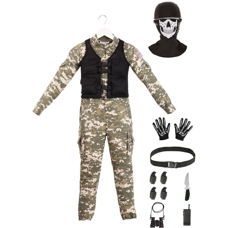 HalloweenCostumes.com Boys Boy's Army Battle Soldier Costume, 5 of 11