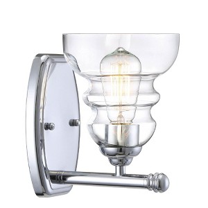 Millennium Lighting Brighton 1 - Light Vanity in  Chrome - 1 of 1