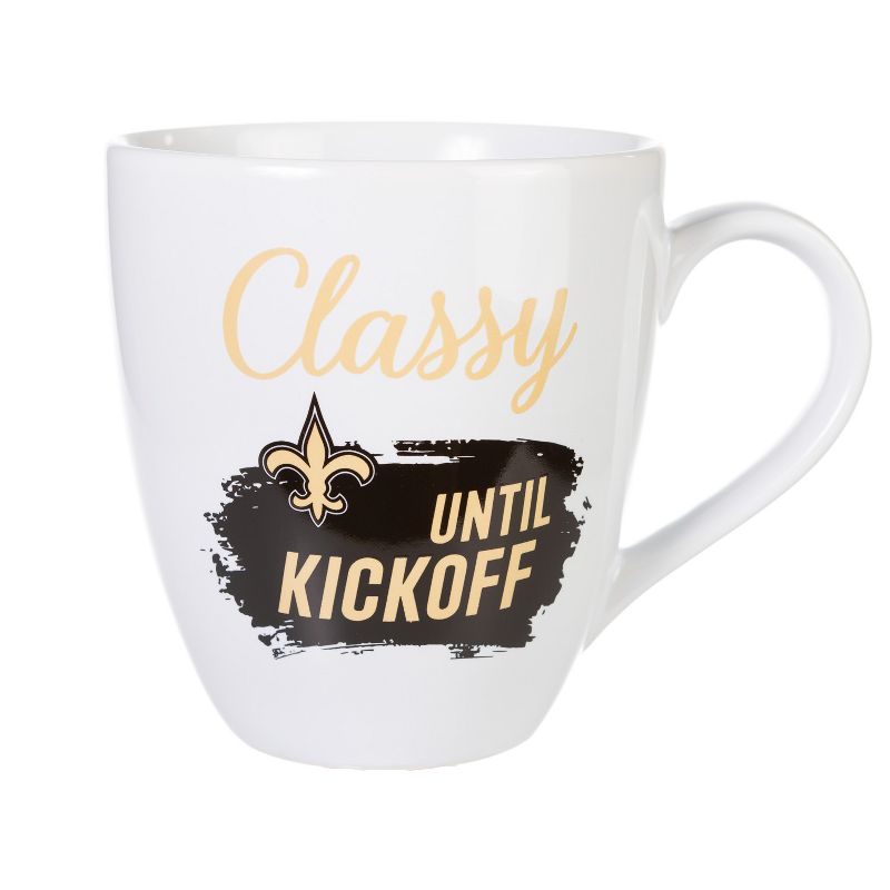 Evergreen New Orleans Saints, Ceramic Cup O'Java 17oz Gift Set, 3 of 7