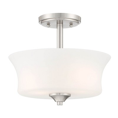 Designers Fountain Bronson 2 - Light Semi-Flush Mount in  Brushed Nickel