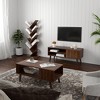 VASAGLE Tree Bookshelf, 9 Shelf Floor Standing Tree Bookshelf, with Shelves for Living Room, Home Office,Walnut - 2 of 4