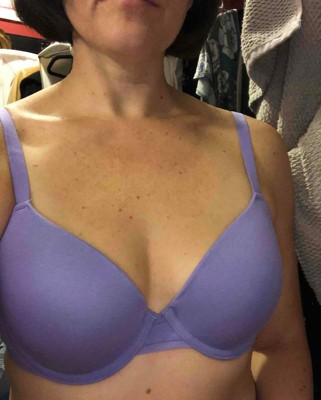 Cacique Purple Cotton Blend Lightly Lined Full Coverage Bra Women's Size 46D  - $27 - From Taylor