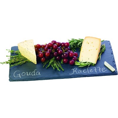 true Slate Cheese Board and Chalk Set, 8x16 Inch