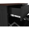 Two-Compartment Tilt-Out Trash Cabinet, Pet Proof Kitchen Trash Cabinet with Trash Can, Free Standing Laundry Sorter Cabinet, Laundry Hamper - 3 of 4