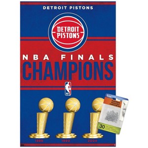 Trends International NBA Detroit Pistons - Champions 23 Unframed Wall Poster Prints - 1 of 4
