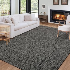 Coucheta Runner Rug , Machine Washable Non-Slip Low Pile, Faux Wool Stain Resistant Floor Carpet for Kitchen Bedroom Hallway,Multi-Color & Size - 1 of 4