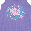 Girls' - Instant Message - Turtle And Flowers Graphic Sleeveless Aline Dress - 2 of 4