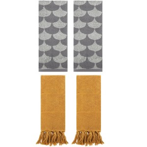 REGALWOVEN 4 Pcs Cotton Hand Towel for Bathroom - 1 of 4