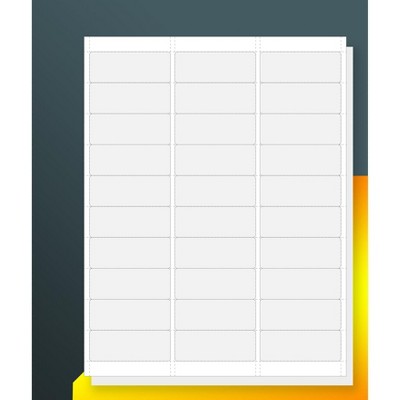 BETCKEY 30UP 1inch x 2-5/8inch Address/Barcode FBA Labels for Laser & Inkjet Printers100 Sheets,3000 Labels
