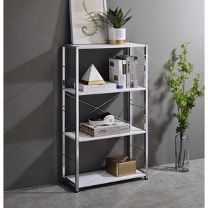 PAGED Rectangular Bookshelf Modern Storage Shelves with X-Shape Cross Bar for Living Room, Study Room - 1 of 4