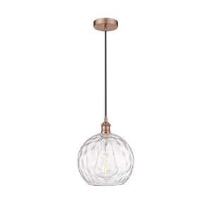 Athens Water Glass - 1 Light Mini Pendant In Industrial Style-12.75 Inches Tall and 10 Inches Wide - 1 of 1
