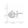 Black Bow Jewelry 14k White Gold Vancouver Canucks NHL Stud Earrings - 2 of 3
