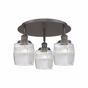 Colton - 3 Light Flush Mount In Industrial Style-9.5 Inches Tall and 17.25 Inches Wide - 1 of 1