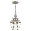 Livex Lighting Monterey 1 - Light Pendant in  Brushed Nickel - 2 of 4