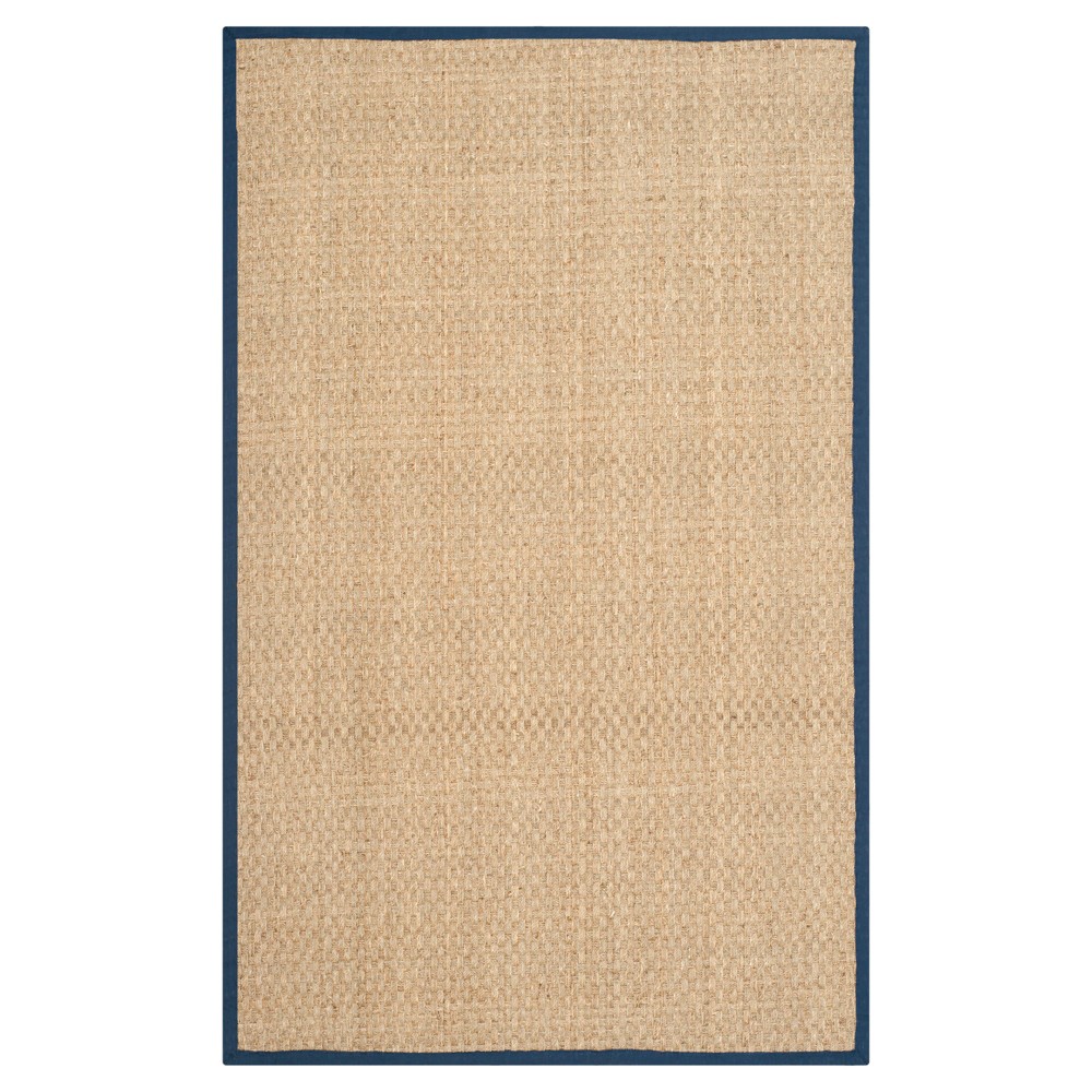 Natural Fiber Rug - Natural/Blue - (2'x3') - Safavieh