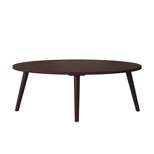 Gianna Oval Wood Cocktail Table Espresso Brown - Handy Living