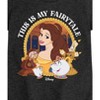 Girls' - Disney Princess - Belle This Is My Fairytale Fitted Short Sleeve Graphic T-Shirt - 2 of 4