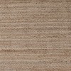 Maxax Jute Door Mat，Hand Woven Area Rug, Boho Rustic Style, Natural Fiber Jute Rug Solid Center for Entryway and Hallway - 3 of 4