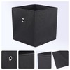 REGALWOVEN Fabric Collapsible Spacious Capacity Reinforced MDF Bottom Open Storage Bins 11*11*11in 3 Pcs - 2 of 4