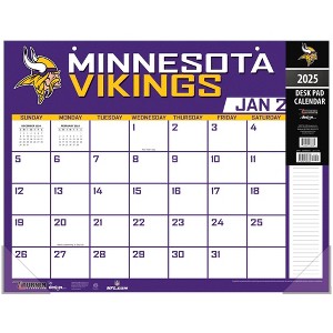 NFL Minnesota Vikings 2025 22"x17" Desk Calendar - 1 of 4