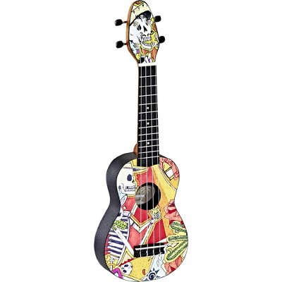 Ortega Guitars Keiki K2 Series Soprano Ukulele Pack - Includes: Tuner, Picks, Strap & Tote Bag