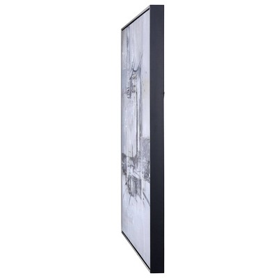 Large Abstract Black and White Canvas Print for Nursery