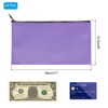 Unique Bargains PU Leather Zippered Water Resistant Bank Deposit Bag Security Money Pouch 11"x 6" 8 Pcs - 2 of 4