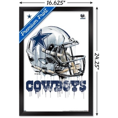 Trends International Nfl Dallas Cowboys - Drip Helmet 20 Framed Wall ...