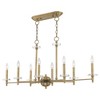 Livex Lighting Bennington 8 - Light Chandelier in  Antique Brass - 4 of 4
