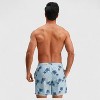 Anna-Kaci Men's Drawstring Elastic Waist Swim Trunks with Palm Tree Print and Mesh Lining - 4 of 4