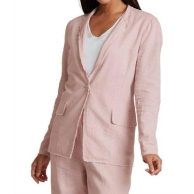 Women's Linen Blazer - Carre Noir