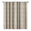 Iveta Abolina Peace Hands Tan 64" x 50" Single Panel Room Darkening Window Curtain - Deny Designs - image 3 of 4